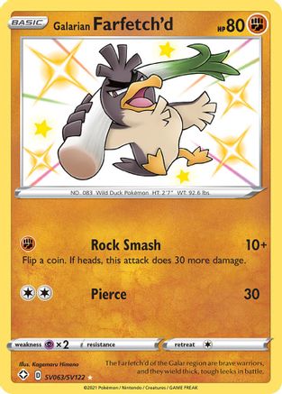 Galarian Farfetch'd (SHFSV-SV063) (Holofoil)