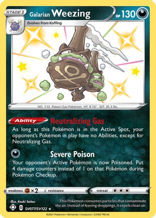 Galarian Weezing (SHFSV-SV077) (Holofoil)