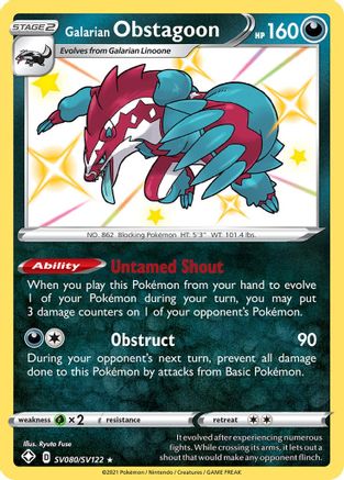 Galarian Obstagoon (SHFSV-SV080) (Holofoil)
