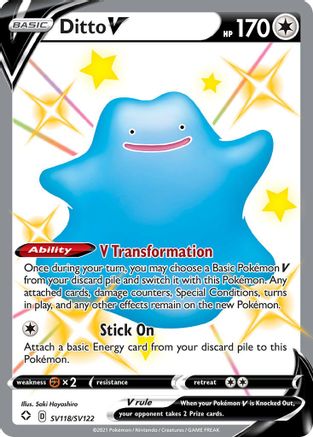 Ditto V (SHFSV-SV118) (Holofoil)