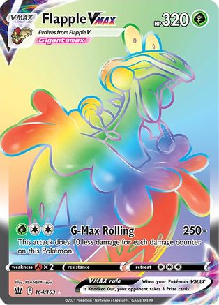 Flapple VMAX (Secret) (BST-164) (Holofoil)