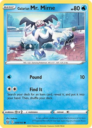 Galarian Mr. Mime (BST-034) (Reverse Holofoil)