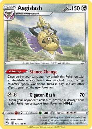 Aegislash (108) (BST-108) (Reverse Holofoil)