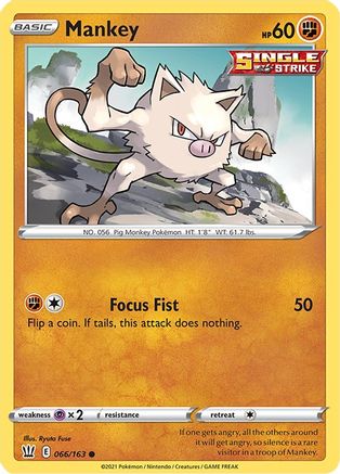 Mankey (BST-066) (Reverse Holofoil)