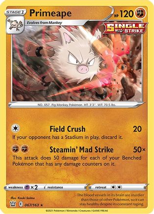 Primeape (BST-067) (Reverse Holofoil)