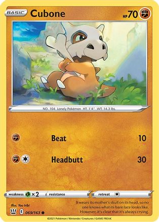 Cubone (BST-069) (Reverse Holofoil)
