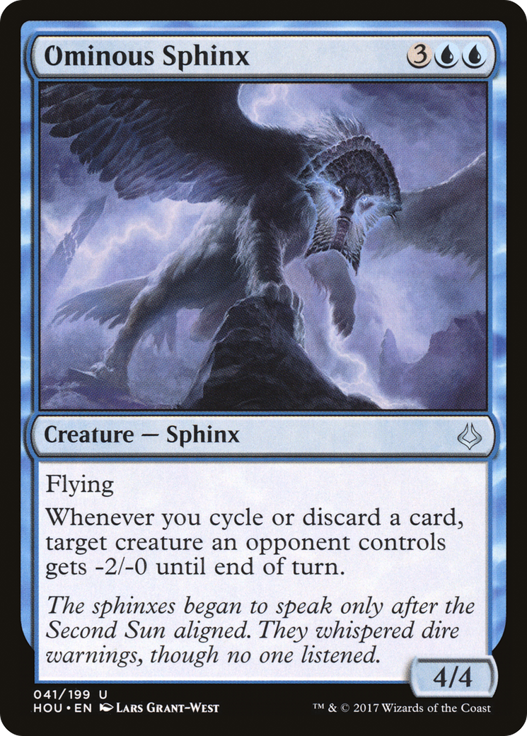 Ominous Sphinx (HOU-041) (Foil)