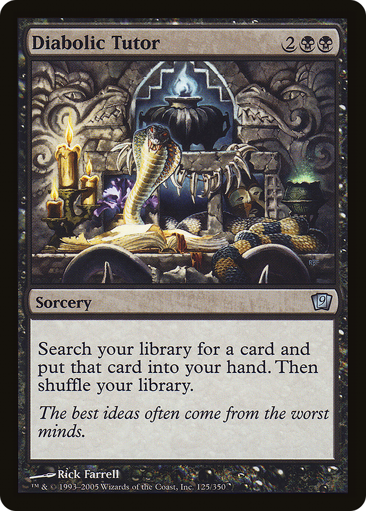 Diabolic Tutor (9ED-125★) (Foil)
