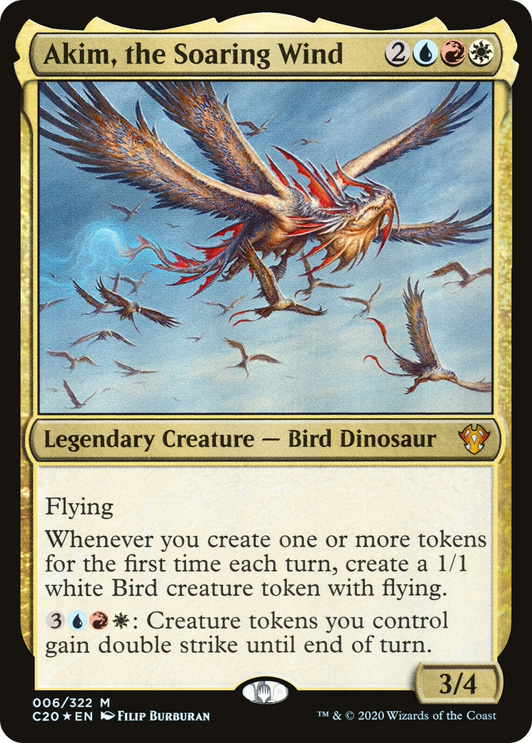 Akim, the Soaring Wind (C20-006) (Foil)