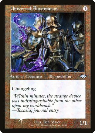 Universal Automaton (Retro Frame) (H1R-038) (Etched Foil)