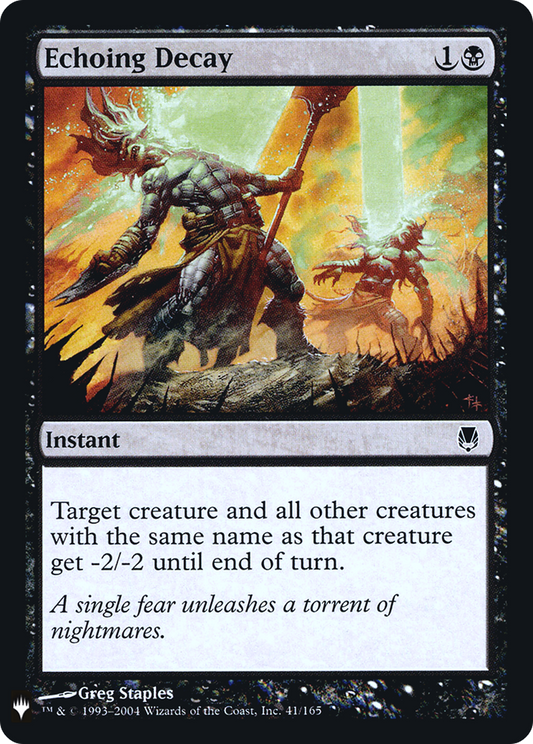 Echoing Decay (LIST-DST-41) (Foil)