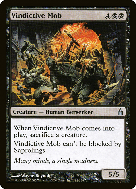 Vindictive Mob (RAV-112) (Foil)