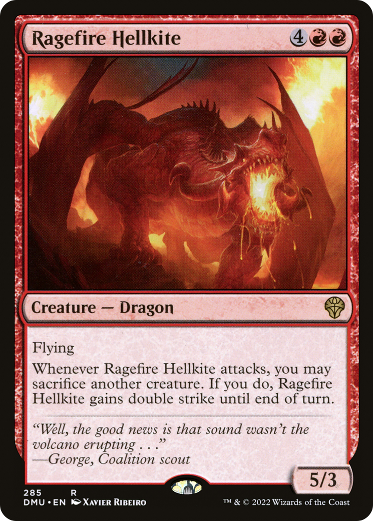 Ragefire Hellkite (DMU-285) (Foil)