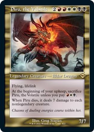 Piru, the Volatile (Retro Frame) (MH2-422) (Etched Foil)