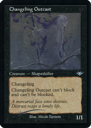 Changeling Outcast (Retro Frame) (H1R-012) (Etched Foil)