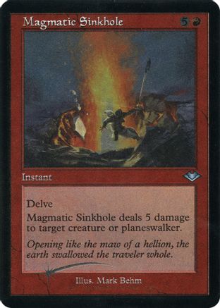 Magmatic Sinkhole (Retro Frame) (H1R-017) (Etched Foil)