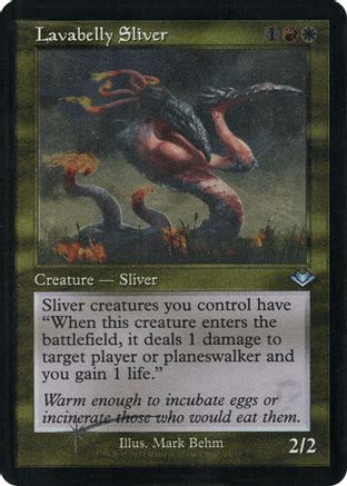 Lavabelly Sliver (Retro Frame) (H1R-029) (Etched Foil)
