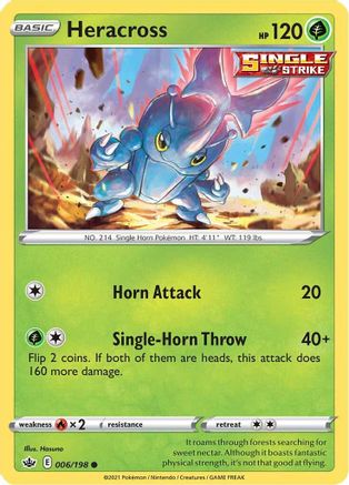 Heracross (CRE-006) (Reverse Holofoil)