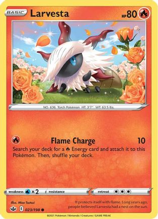 Larvesta (CRE-023) (Reverse Holofoil)