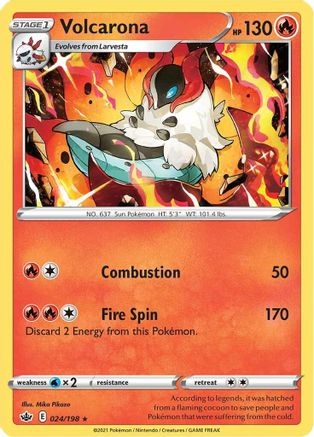 Volcarona (CRE-024) (Reverse Holofoil)