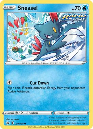 Sneasel (CRE-030) (Reverse Holofoil)