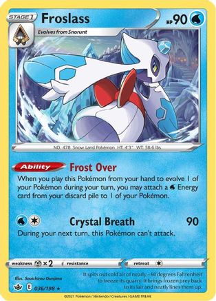 Froslass (CRE-036) (Reverse Holofoil)