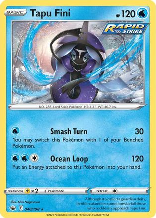 Tapu Fini (CRE-040) (Reverse Holofoil)