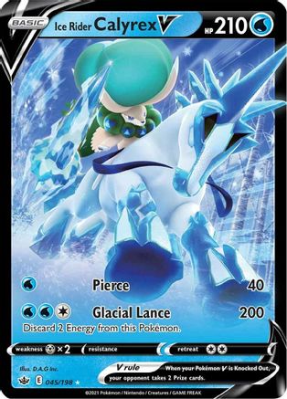 Ice Rider Calyrex V (CRE-045) (Holofoil)