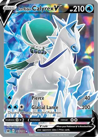 Ice Rider Calyrex V (Full Art) (CRE-163) (Holofoil)