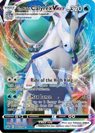 Ice Rider Calyrex VMAX (CRE-046) (Holofoil)