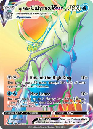 Ice Rider Calyrex VMAX (Secret) (CRE-) (Holofoil)