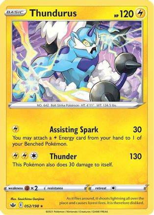 Thundurus (CRE-052) (Reverse Holofoil)