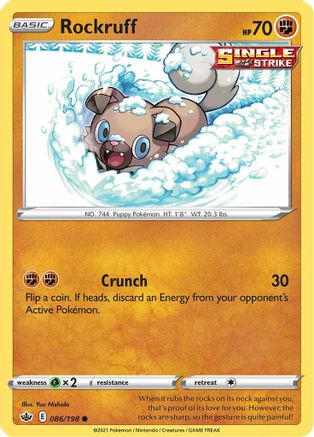 Rockruff (CRE-086) (Reverse Holofoil)