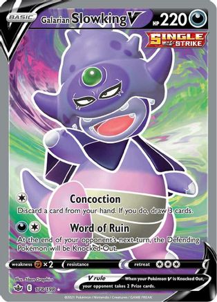 Galarian Slowking V (Full Art) (CRE-178) (Holofoil)