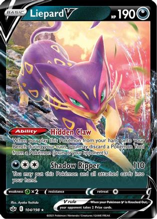 Liepard V (CRE-104) (Holofoil)