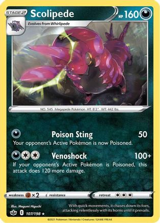 Scolipede (CRE-107) (Reverse Holofoil)