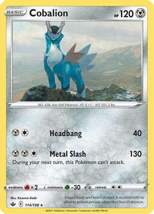 Cobalion (CRE-114) (Reverse Holofoil)