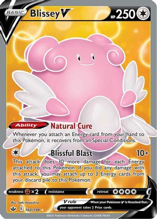 Blissey V (Full Art) (CRE-182) (Holofoil)