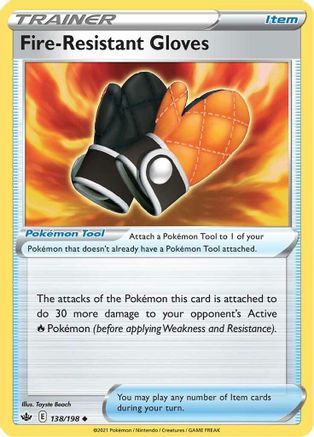 Fire-Resistant Gloves (CRE-138) (Reverse Holofoil)