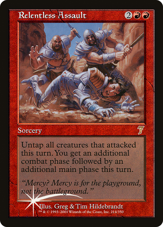 Relentless Assault (7ED-214★) (Foil)