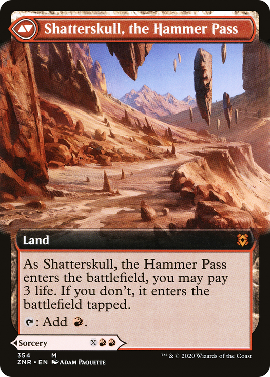 Shatterskull Smashing // Shatterskull, the Hammer Pass (ZNR-354) (Extended Art) (Foil)