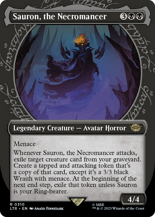 Sauron, the Necromancer (LTR-310) (Showcase) (Borderless) (Foil)