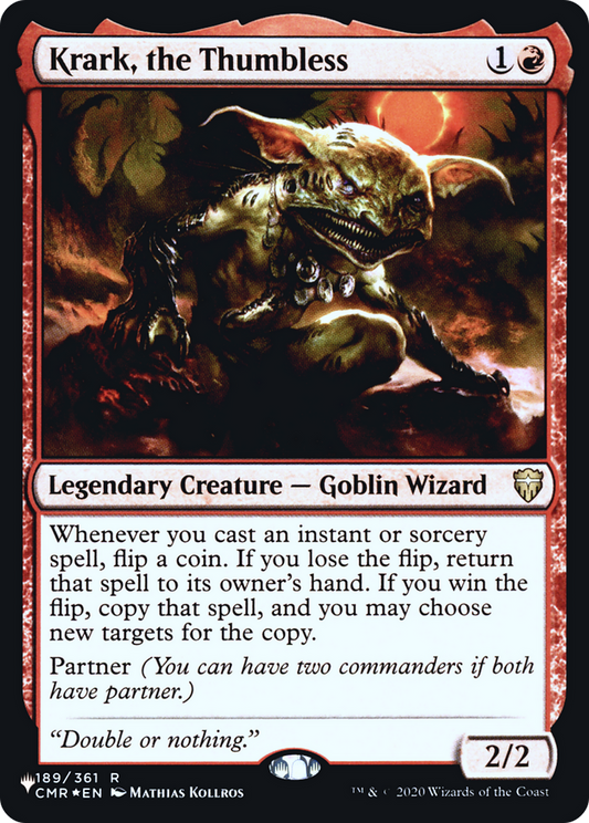 Krark, the Thumbless (LIST-CMR-189) (Foil)