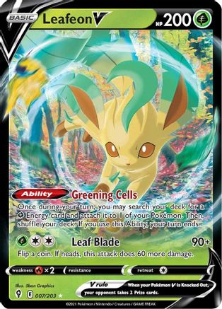 Leafeon V (EVS-007) (Holofoil)