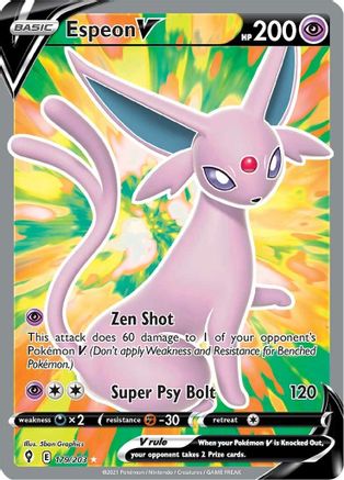 Espeon V (Full Art) (EVS-179) (Holofoil)