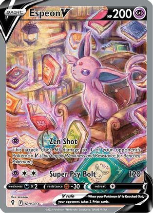 Espeon V (Alternate Full Art) (EVS-180) (Holofoil)