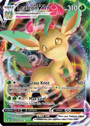 Leafeon VMAX (EVS-008) (Holofoil)