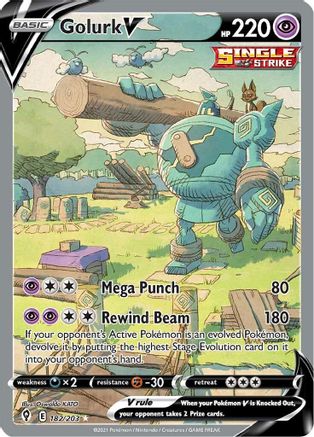 Golurk V (Alternate Full Art) (EVS-182) (Holofoil)