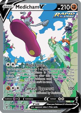 Medicham V (Alternate Full Art) (EVS-186) (Holofoil)
