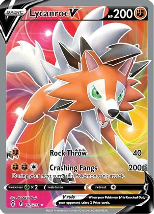 Lycanroc V (Full Art) (EVS-187) (Holofoil)